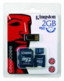 CARTAO MEMORIA KINGSTON 3 EM 1 COM LEITOR - 2GB